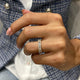 Diamond Half Eternity Ring 0.95 Carat White Gold 14K