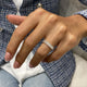Diamond Half Eternity Ring 0.95 Carat White Gold 14K
