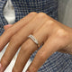 Diamond Half Eternity Ring 0.95 Carat White Gold 14K