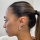 Diamond Hoop Earrings 2.9 ct White Gold