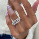Diamond Statement Ring 2.19 Carat White Gold 14K