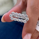 Diamond Statement Ring 2.19 Carat White Gold 14K