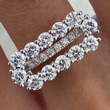 Diamond Band Ring 2.1 ct White Gold