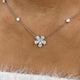 Diamond Pendant Necklace 1.4 ct White Gold