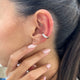 Diamond Cuff Single Earring 0.2 ct TCW, White Gold
