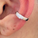 Diamond Cuff Single Earring 0.3 ct TCW, White Gold