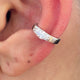 Diamond Cuff Single Earring 0.3 ct TCW, White Gold