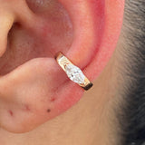 Diamond Cuff Single Earring 0.3 ct TCW, Rose Gold