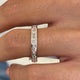 Diamond Band Ring 1.2 ct White Gold