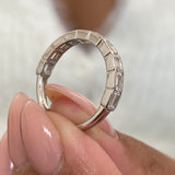 Diamond Half Eternity Fashion Ring 1.20 ct TCW, White Gold 14K