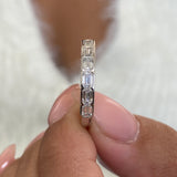 Diamond Half Eternity Fashion Ring 1.20 ct TCW, White Gold 14K