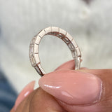 Diamond Half Eternity Fashion Ring 1.20 ct TCW, White Gold 14K