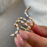 Diamond Wrap Fashion Ring 2.15 ct TCW, Yellow Gold 14K