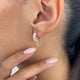 Diamond Dangle Earrings 1.4 ct Rose Gold