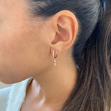 Diamond Dangle Earrings 0.5 ct Rose Gold