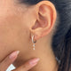 Diamond Dangle Earrings 0.5 ct Rose Gold