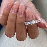 Diamond Band Ring 1.5 ct White Gold