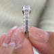 Diamond Half Eternity Fashion Ring 1.55 ct TCW, White Gold 14K