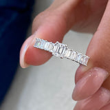 Diamond Half Eternity Fashion Ring 1.55 ct TCW, White Gold 14K