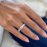 Diamond Half Eternity Fashion Ring 1.55 ct TCW, White Gold 14K