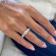 Diamond Half Eternity Fashion Ring 1.55 ct TCW, White Gold 14K