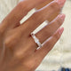 Diamond Wedding Band Fashion Ring 1.55 ct TCW, Rose Gold 14K