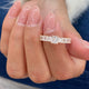 Diamond Wedding Band Fashion Ring 1.55 ct TCW, Rose Gold 14K
