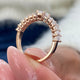 Diamond Wedding Band Fashion Ring 1.55 ct TCW, Rose Gold 14K