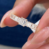 Diamond Wedding Band Fashion Ring 1.55 ct TCW, Rose Gold 14K