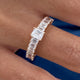 Diamond Band Ring 1.5 ct Rose Gold