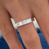Diamond Diamond Band Fashion Ring 0.65 ct TCW, White Gold 14K