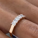 Diamond Wedding Band Fashion Ring 0.60 ct TCW, Rose Gold 14K