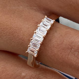 Diamond Band Ring 0.6 ct Rose Gold
