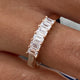 Diamond Band Ring 0.6 ct Rose Gold