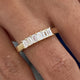 Diamond Band Ring 0.7 ct Yellow Gold