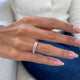 Diamond Stackable Ring 0.69 Carat White Gold 14K