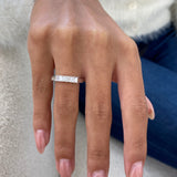 Diamond Stackable Ring 0.69 Carat White Gold 14K