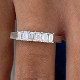 Diamond Band Ring 0.6 ct White Gold