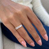 Diamond Stackable Ring 1.16 Carat White Gold 14K