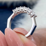 Diamond Stackable Ring 1.16 Carat White Gold 14K
