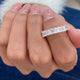 Diamond 7 Stone Ring 1.22 Carat White Gold 14K
