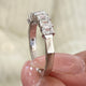 Diamond 7 Stone Ring 1.22 Carat White Gold 14K