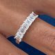 Diamond Band Ring 1.2 ct White Gold
