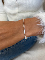 Diamond Tennis Bracelet 1.1 ct Yellow Gold
