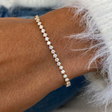 Diamond Tennis Bracelet 0.9 ct Yellow Gold
