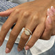 Diamond Open Band Ring 0.7 ct Yellow Gold