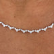 Diamond Tennis Necklace 4.2 ct White Gold
