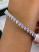 Diamond Tennis Bracelet 4.9 ct White Gold