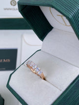 Diamond Stackable Ring 1.74 Carat Rose Gold 14K