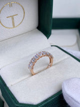 Diamond Band Ring 1.7 ct Rose Gold